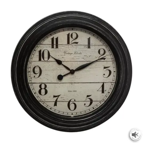 Horloge Elyssa avec moulures diam. 29 cm plastique