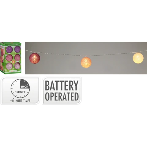Led Raffia Verlichting 12Sts 6