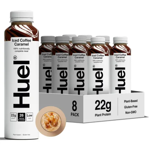 Huel RTD White, 8*500ml, Iced Coffee Caramel