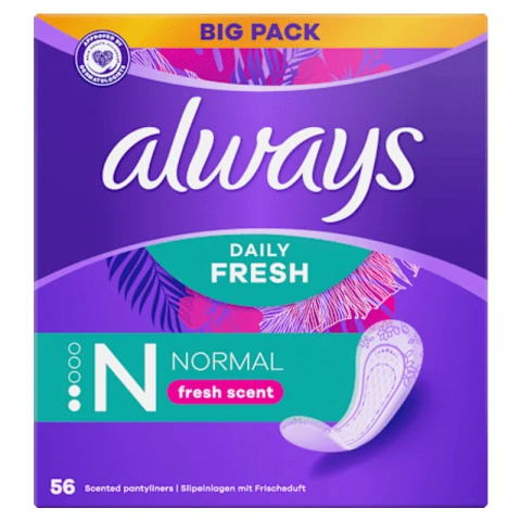 Always Slipeinlage Fresh&Protect Normal Fresh BigPack 56 St