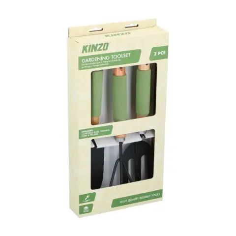 Kinzo 3-teiliges Gartenset Handrechen Di