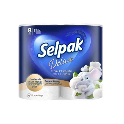 Selpak Toilet Paper 8 Roll deluxe Deluxe 8 Roll