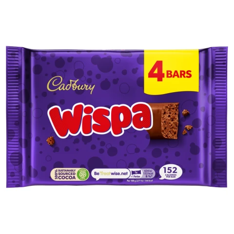 Cadbury Wispa 4 x 27 9g