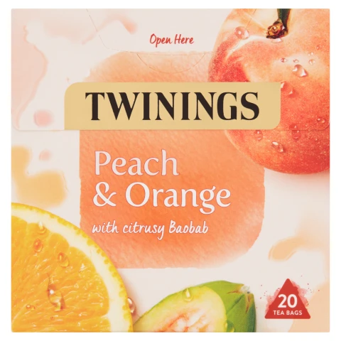 Twinings Peach & Orange 20 Tea Bags 40g