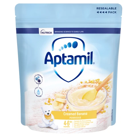 Aptamil Creamed Banana Porridge 6+ Months 125g