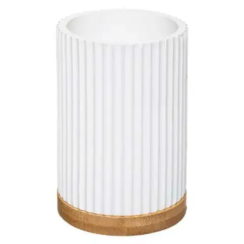 White Modern Toothbrush Holder