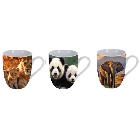Lot de 3 tasses Jungle 220 ml