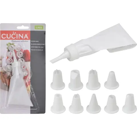 Excellent Houseware Buse de décoration, outil de cuisson, ensemble de cuisson, gâteau fait maison, biscuit, gâteau à la crème pressée, buse de décoration, outil de décoration, 10 paquets