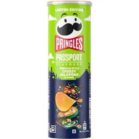 Pringles Passport Saveur mexicaine jalapeño au fromage - 165 g