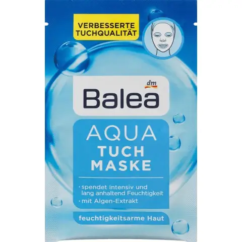 Balea AQUA Hydrating Paper Mask 1 pc Moisturizing