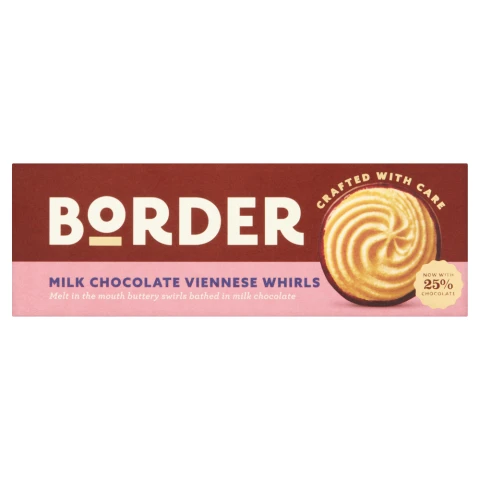 Border Biscuits Light & Chocolatey Viennese Whirls 150g