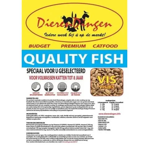 Merkloos / Sans marque BUDGET PREMIUM KAT QUALITY FISH 15KG