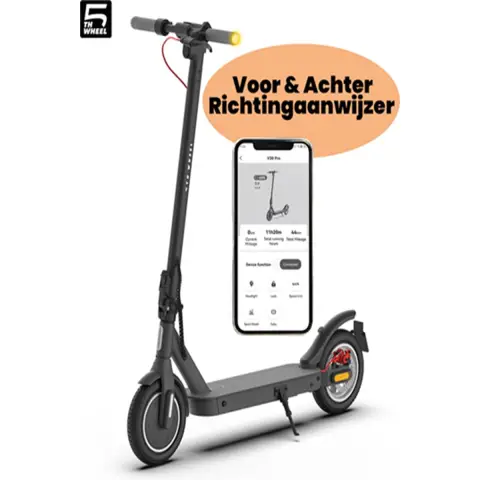 INVANTI V30PRO Elektroroller LED-Blinker vorne und hinten 25 km/h Reichweite 32 km  Scooter
