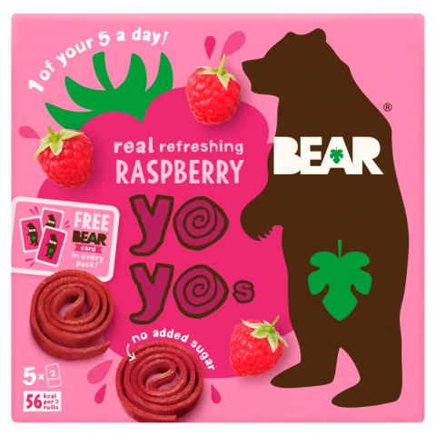 BEAR Fruit Yoyos Refreshing Raspberry Multipack 5x20g