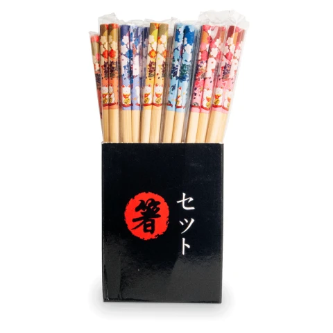 Chopsticks in box Flowers cat