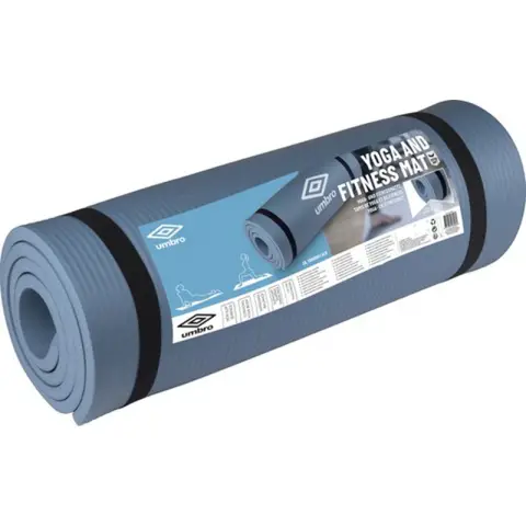 Umbro yoga mat with transport strap super soft non-slip fitness mat 1 cm thick 190 x 58 x 1 CM