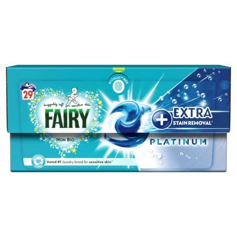 Fairy Non Bio PODS Washing Liquid Capsules 29 Washes , Platinum