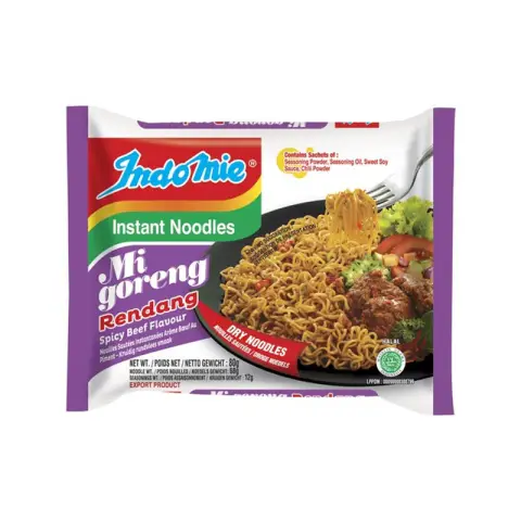 Indomie Noodle Mi Goreng Rendang - Spicy Beef 80g (Import)