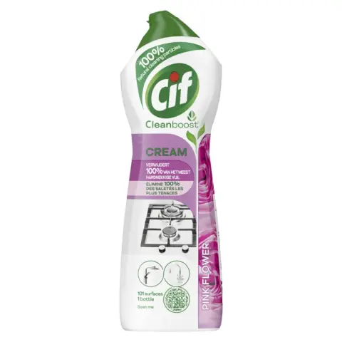 CIF Scrub Cream Pink Flower 750ml