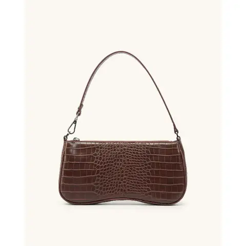 JW PEI Sac bandoulière Eva - Marron effet croco