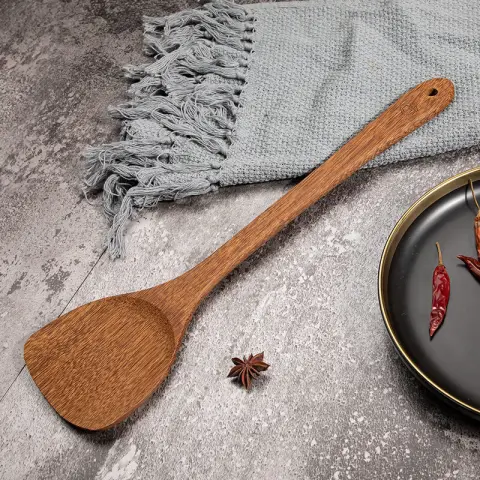 J.Zao Spatule de cuisine en bois - Anti-brûlure