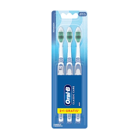 ORAL-B Classic Care Zahnbürste mittlere Borsten 2+1 Geschenkpackung 3 Stück