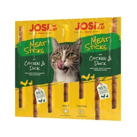 JosiCat Meat Sticks Chicken & Duck  7 x 5 g