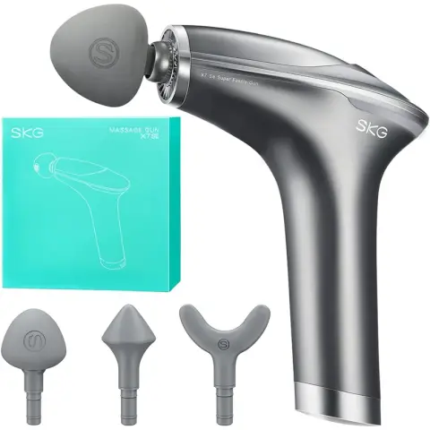 SKG X7 Hot Wrap Professioneel Massagepistool met 3 Functiekoppen & 5 Instelbare Snelheden