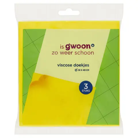G'woon Viscose Cloths 3pcs