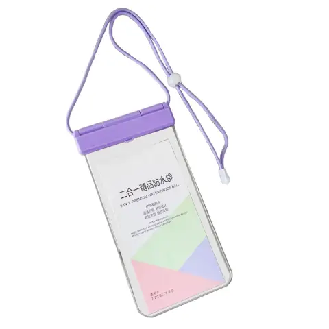 2-in-1 Waterproof Phone Pouch - Purple