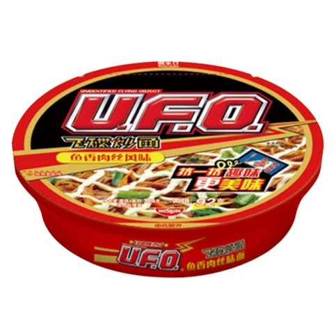 NISSIN UFO STIR FRY INSTANT NOODLE FISH & PORK FLAVOUR 124G  UFO飞碟炒面鱼香肉丝风味 124G