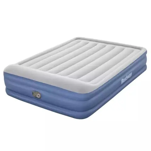 Bestway TriTech® Dubbel Luchtbed met Geïntegreerde Elektrische Pomp 203 x 152 x 46 cm
