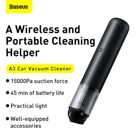 Baseus A3 Autostaubsauger (15000pa) Anlaufen