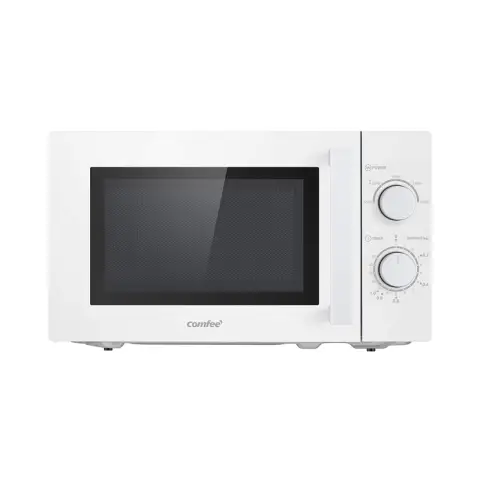 Comfee Microwave Oven 20L Mechanical Control 5 Power Levels 700W Interior Lighting Easy Defrost White
