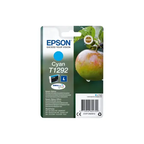 Epson T1292 - Originele cyaan inktcartridge maat L met RF/akoestisch alarm voor stylus-/WorkForce-modellen