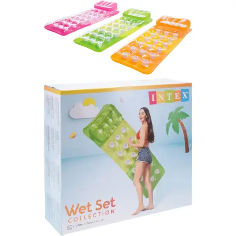 INTEX Pool Inflatable Mat Fashion Lounges Summer Swimming Party 188 x 71 cm 3ASS