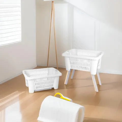 Excellent Houseware Wäschekorb mit 4 Beinen 60x40x60cm