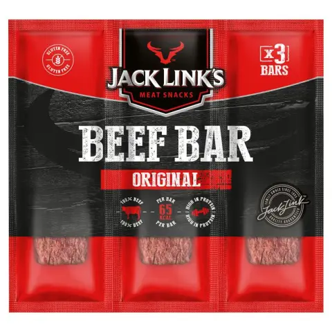 Jack Li JL Beef Original Bar 22.5g Three Original Flavors
