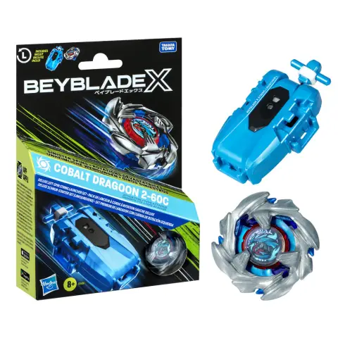 Beyblade X Cobalt Dragoon 2-60C Launcher Set
