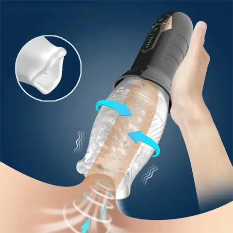 1 Stück transparenter Flugzeug-Cup-Masturbator aus ABS und TPE-Material für intimes Vergnügen