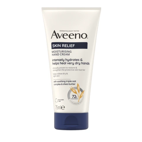 AVEENO Skin Relief Hand Cream Moisturiser for Very Dry Skin 75ml