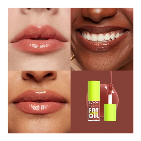 NYX Fat Oil Lip Drip - Splash of Cream (Honey Nude) 0.16oz