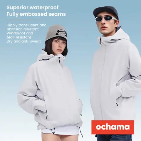 ochama [Pangolin 500 Series] Stretch Jacket Single-layer Hard Shell Jacket Unisex
Glacier Gray M