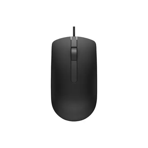 DELL MS116 - Mouse - Optical - 2 Buttons - Wired - USB - Black - Retail