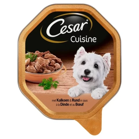 CESAR Croquettes pour chien Cesar Premium Dinde + Bœuf Riche en protéines 150 g
