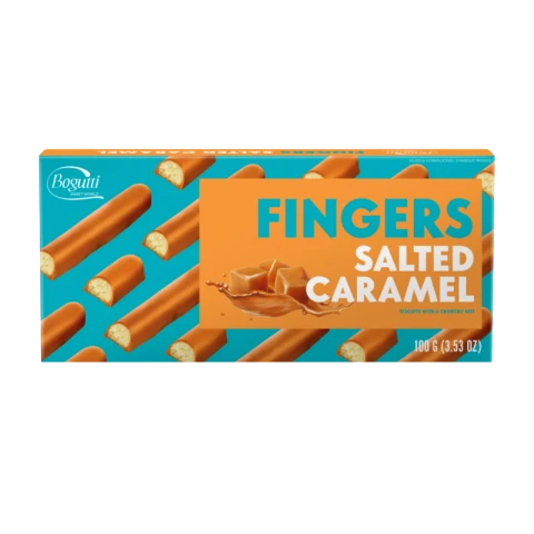 Bogutti Fingers gesalzenes Karamell 100g