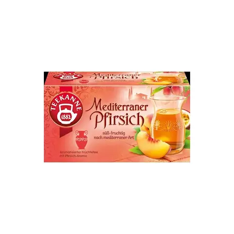 Teekanne Mediterraner Pfirsich Tee 20 x 2,5 g