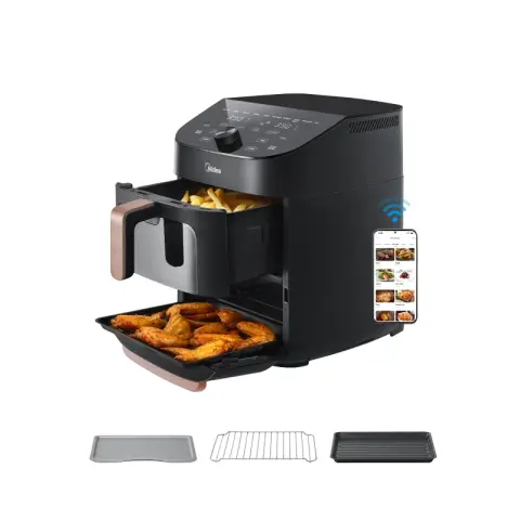 Midea Heißluftfritteuse MF-CY110A Doppelter Korb