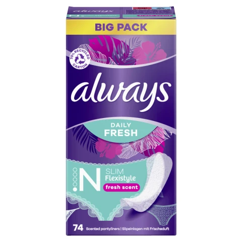 Always Slipeinlage Flexistyle Slim Fresh BigPack 74 St