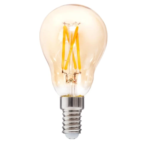 Ampoule LED à filament droit standard A48 E14 ambre